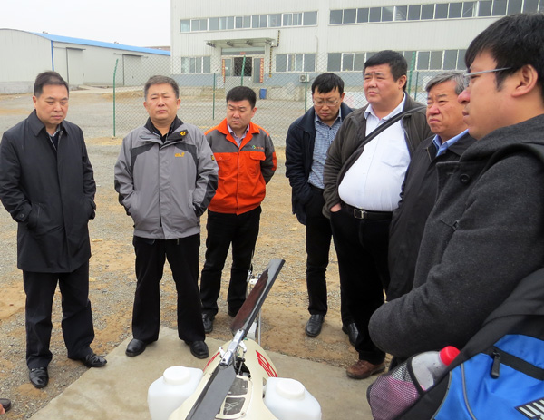 中国农机化协会来安阳beat365调研航空植保项目运行情形